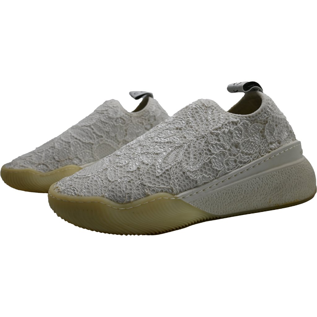 Stella Mccartney Women's Embroidered Lace Sock Sneakers